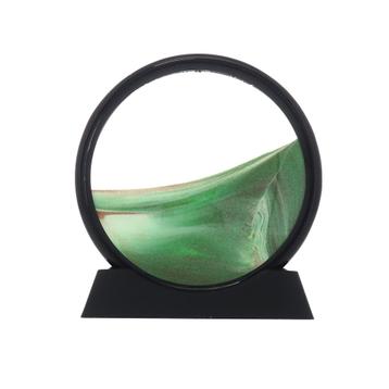 Zandkunst - Groen - Bewegende Zandloper