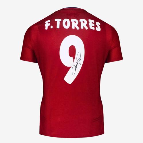 Fernando Torres Signed Atletico Madrid 2015-16 Home, Verzamelen, Sportartikelen en Voetbal, Ophalen of Verzenden