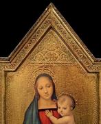 Icoon - Hout - Madonna met kind - 34 x 40 cm