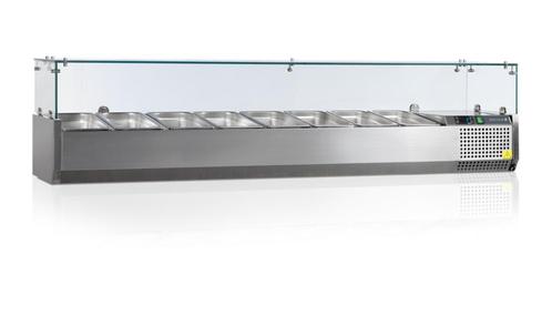 Tefcold saladiere | opzet koelvitrine | glas | 180 cm |, Zakelijke goederen, Horeca | Keukenapparatuur, Nieuw in verpakking, Koelen en Vriezen