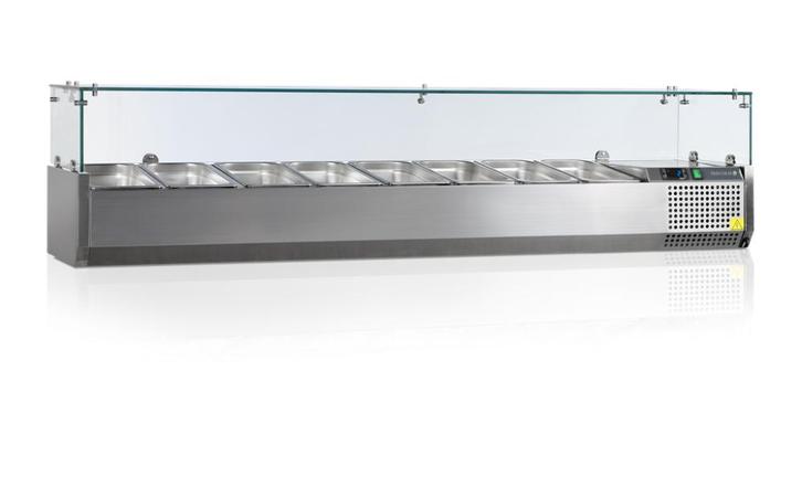 Tefcold saladiere | opzet koelvitrine | glas | 180 cm |, Zakelijke goederen, Horeca | Keukenapparatuur, Nieuw in verpakking, Koelen en Vriezen