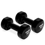 VirtuFit Vinyl Dumbbell Set Pro - 2 x 5 kg - Zwart, Verzenden, Nieuw