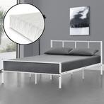Metalen bedframe Hercules met matras 120x200 cm wit, Nieuw, Verzenden