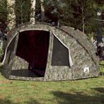 vidaXL Vistent 4-persoons waterdicht camouflage, Caravans en Kamperen, Verzenden, Nieuw, Tot en met 2