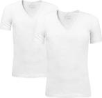 Schiesser Heren Shirt 1/2 - S - Wit - 2 pack- V Hals, Kleding | Heren, Ondergoed, Verzenden