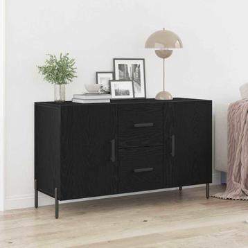 vidaXL Dressoir met lade Zwart eiken 100 x 36 x 60 cm beschikbaar voor biedingen