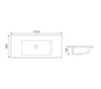 SALE - Nordan 100 - Glans wit - Wastafel -  -  -  -, Ophalen of Verzenden, Nieuw