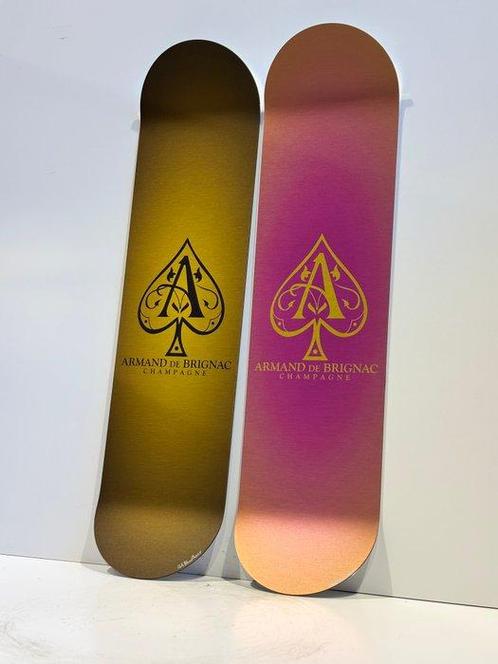 Rob VanMore - 1 + 1 Skating by Armand de Brignac Gold + Rosé, Antiek en Kunst, Kunst | Schilderijen | Modern