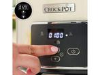 CrockPot Slow Cooker beigewit Klapdeksel Digital 3,5L, Verzenden, Zo goed als nieuw