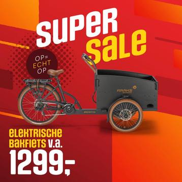 RAAKS  basic / premium elektrische bakfiets v.a 1299! beschikbaar voor biedingen