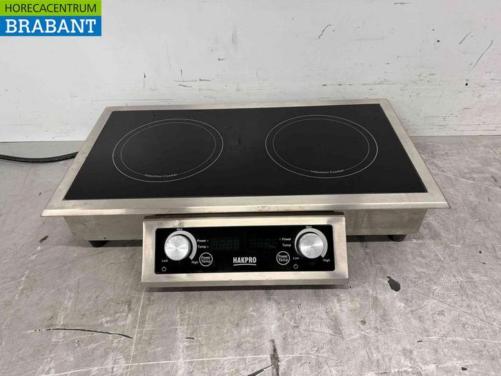 RVS Inbouw Inductiefornuis met 2 pitten 7 kW 400V Horeca, Zakelijke goederen, Horeca | Keukenapparatuur, Gebruikt, Ophalen of Verzenden