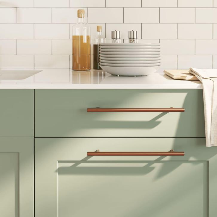 vidaXL Handvatten 20 st 224 mm roestvrij staal bronskleurig, Doe-het-zelf en Verbouw, Hang- en Sluitwerk, Nieuw, Verzenden