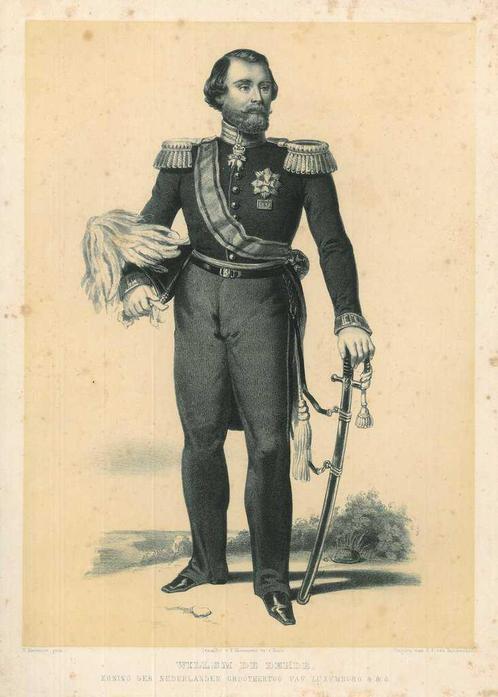 Portrait of William III of the Netherlands, Antiek en Kunst, Kunst | Etsen en Gravures