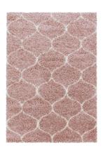 Hoogpolig Vloerkleed | Shaggy | Salsa | Rosé | 80x250 cm, Verzenden, Nieuw