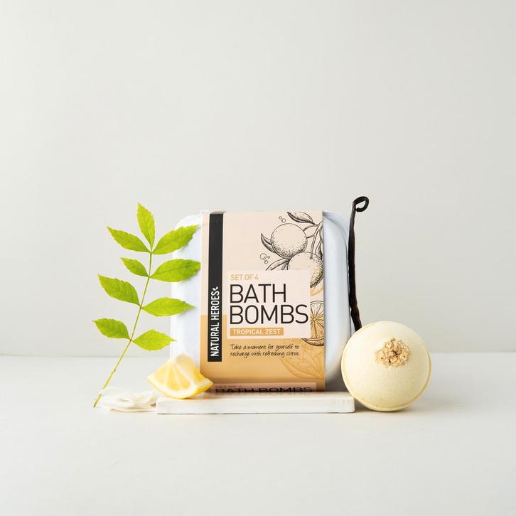Bath Bomb Tropical Zest, Sieraden, Tassen en Uiterlijk, Uiterlijk | Lichaamsverzorging, Bodylotion, Crème of Olie, Nieuw, Verzenden