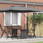 vidaXL Roma Parasol Antraciet 286 x 285 x 265 cm, Tuin en Terras, Parasols, Verzenden, Nieuw, 2 tot 3 meter