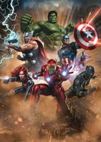 Avengers behang Superpower, vliesbehang, Ironman, hulk, thor, Verzenden, Nieuw, Wanddecoratie