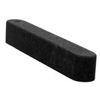 Rubber zandbak rand / opsluitband - 100 x 15 x 15 cm - Zwart, Nieuw, Verzenden