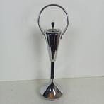 Asbak - Staal, verchroomd en gelakt met gietijzeren basis -