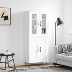vidaXL buffetkast 69,5x34x180 cm bewerkt hout wit, Huis en Inrichting, Kasten | Buffetkasten, Verzenden, Nieuw, Overige houtsoorten