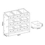 Kinderrek Boiro 59,5x62x29,5 cm oceaan motief [en.casa], Verzenden, Nieuw