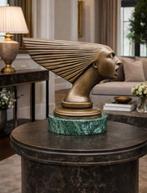 Beeld, Bronze Car Mascot - Spirit of the Wind - 16.5 cm -, Antiek en Kunst, Curiosa en Brocante