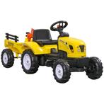 Tractor- metalen speelgoedvoertuig - geel, Kinderen en Baby's, Speelgoed | Buiten | Skelters, Ophalen of Verzenden, Nieuw