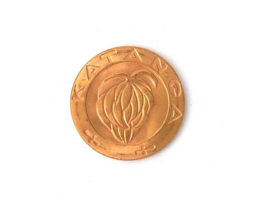 Een gouden munt, vijf Franc, voormalig Katanga, 1961, Postzegels en Munten, Munten en Bankbiljetten | Verzamelingen, Buitenland