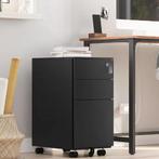 Rolgarderobe / Archiefkast met 3 Laden op Wielen – Staal –, Verzenden, Nieuw in verpakking