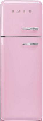 Smeg FAB30LPK6 retro jaren 50 koelkast - roze, 150 tot 200 liter, Verzenden, 60 cm of meer, Met aparte vriezer