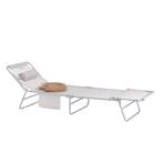 2dekans | SoBuy Ligbed - Opvouwbaar - Max. 120 kg - 195 x 63, Tuin en Terras, Tuinsets en Loungesets, Ophalen of Verzenden, Zo goed als nieuw