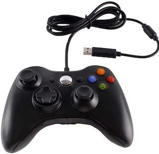 Xbox 360 & PC Controller Wired Zwart (Third Party) (Nieuw), Spelcomputers en Games, Spelcomputers | Xbox 360, Nieuw, Ophalen of Verzenden