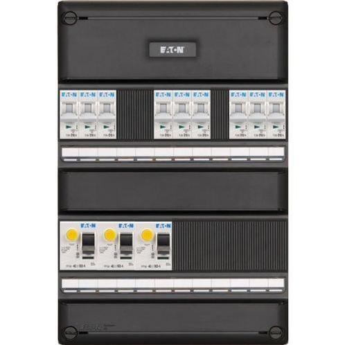 Eaton groepenkast, 9 groepen, 3 Aardlekschakelaars 2-P,, Doe-het-zelf en Verbouw, Elektra en Kabels, Nieuw, Ophalen of Verzenden