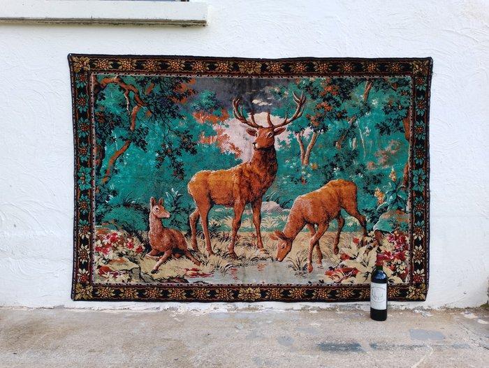 Wandtapijt - 120 cm - 170 cm - Herten, Antiek en Kunst, Curiosa en Brocante