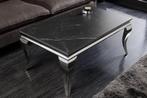 Design salontafel MODERN BAROK 100 cm zwart antraciet chroom, Huis en Inrichting, Ophalen of Verzenden, Nieuw