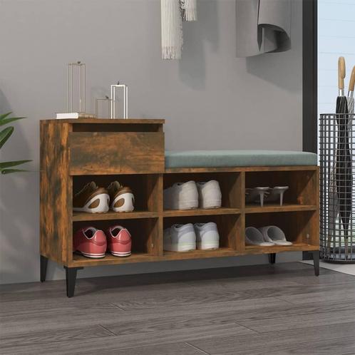 vidaXL Schoenenkast 102x36x60 cm bewerkt hout gerookt, Huis en Inrichting, Kasten | Schoenenrekken, Nieuw, Verzenden