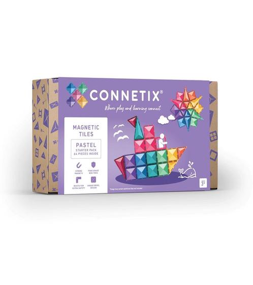 CONNETIX - Pastel Starter Pack 64 stuks - magnetisch, Kinderen en Baby's, Speelgoed | Overig