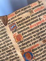 Inconnu - Parchment XVI century for bookbinding with, Nieuw