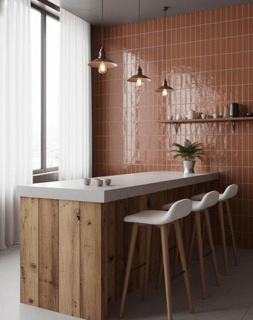 Wandtegel Ragno Gamma Oranje Canyon Glans 5x15 (Muurtegels) beschikbaar voor biedingen