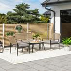 TRUUSK Tuinmeubelset van Polyrattan - Lounge-Set met 2-zits, Tuin en Terras, Verzenden, Nieuw