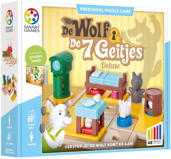 De Wolf en de 7 Geitjes | Smart Games - Educatieve spellen, Kinderen en Baby's, Speelgoed | Educatief en Creatief, Nieuw, Verzenden