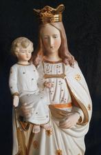 Beeld - Madonna met Kind - 45 cm - Biscuit porselein - Early, Antiek en Kunst
