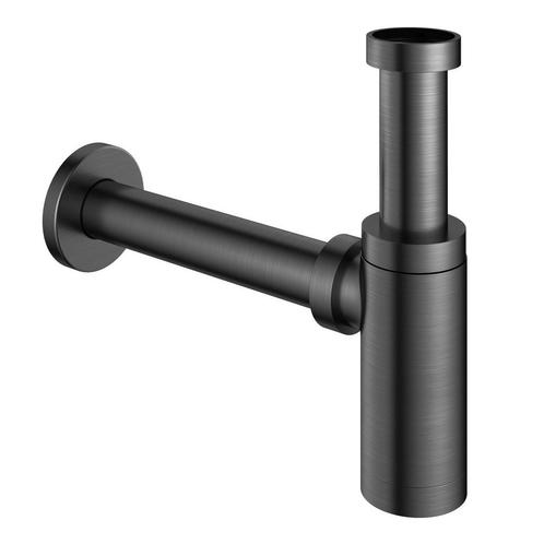 Wastafel Sifon Hotbath Gal Rond Geborsteld Gunmetal PVD, Doe-het-zelf en Verbouw, Sanitair, Overige typen, Nieuw, Chroom, Ophalen of Verzenden