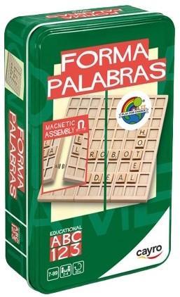 Wooden Words Game Travel Tin | Cayro - Reisspellen, Hobby en Vrije tijd, Gezelschapsspellen | Bordspellen, Nieuw, Verzenden