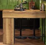 Industriële Bartafel 120×95 cm met Kast en Opbergruimte, Huis en Inrichting, Keuken | Keukenelementen, Verzenden, Nieuw