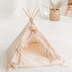 Tipi tent voor huisdieren met luxe faux fur mat – duurzaa., Ophalen of Verzenden, Nieuw