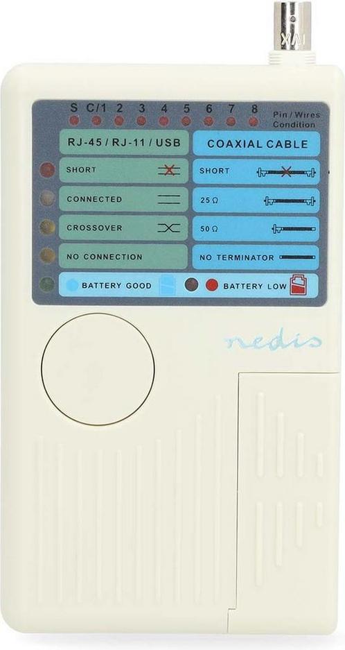 Nedis LAN Meet Instrument - Bedraad - 180 m - LED-indicator, Doe-het-zelf en Verbouw, Gereedschap | Handgereedschap, Nieuw, Ophalen of Verzenden
