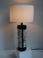 Metal table lamp/shadow Fornasetti fabric - Tafellamp - .
