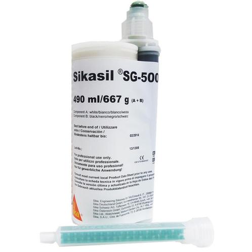 Sika Industrie Sikasil sg 500 490 ml 1 mengbuis, zwart, dual, Doe-het-zelf en Verbouw, Overige Doe-het-zelf en Verbouw, Nieuw