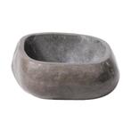 Waskom BWS Stone Rond 30-35x15x1,5 cm Gepolijst Riviersteen, Doe-het-zelf en Verbouw, Sanitair, Ophalen of Verzenden, Nieuw